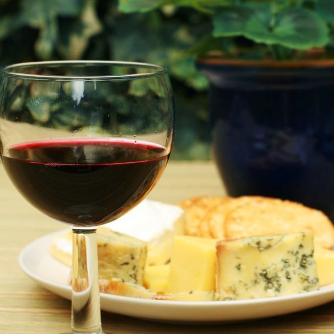 Healthy lunch in the garden