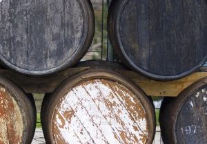 Old Wooden Cask For Aging Wine